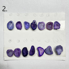 Geode Pendant stone by Selection 20- 25MM Purple My Store