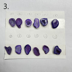 Geode Pendant stone by Selection 20- 25MM Purple My Store