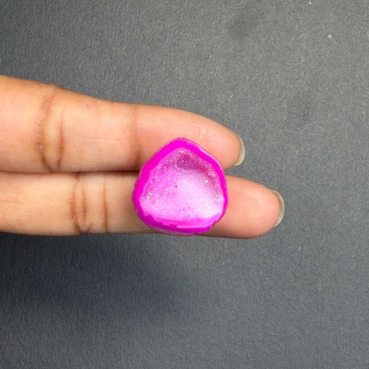 Pink Agate Druzy Geode Slices – Perfect for Ring Making