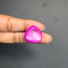 Pink Agate Druzy Geode Slices – Perfect for Ring Making