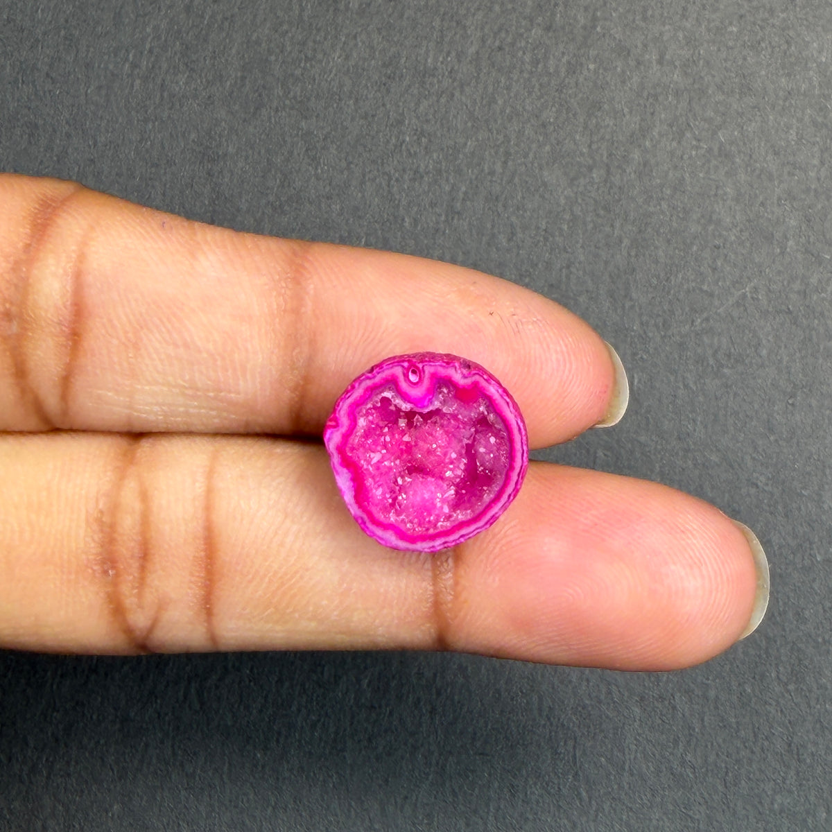Pink Agate Druzy Geode Slices – Perfect for Ring Making