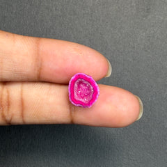 Pink Agate Druzy Geode Slices – Perfect for Ring Making