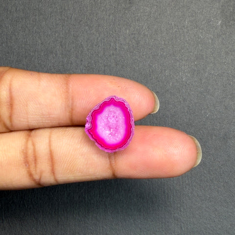 Pink Agate Druzy Geode Slices – Perfect for Ring Making