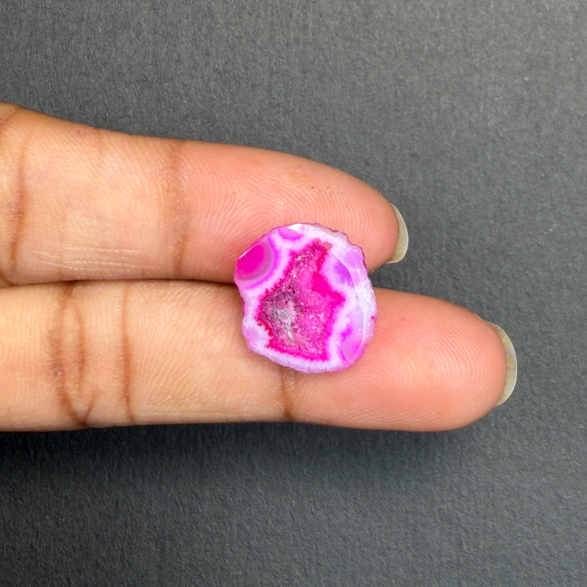 Pink Agate Druzy Geode Slices – Perfect for Ring Making