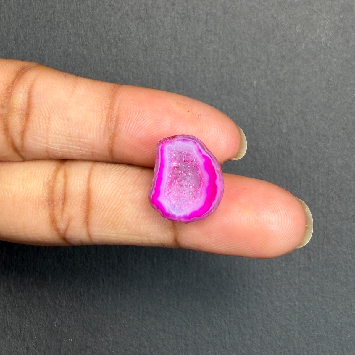 Pink Agate Druzy Geode Slices – Perfect for Ring Making