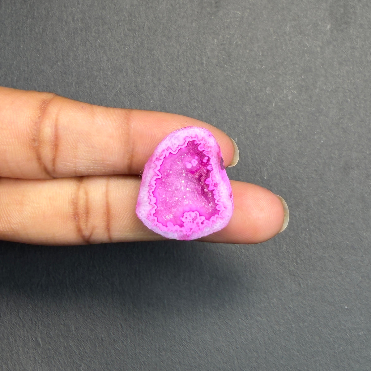 Pink Agate Druzy Geode Slices – Perfect for Ring Making