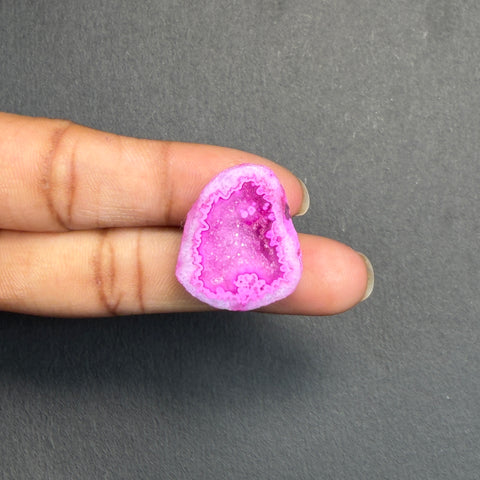 Pink Agate Druzy Geode Slices – Perfect for Ring Making