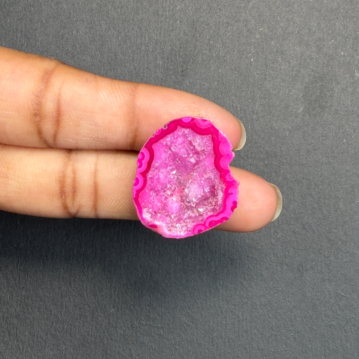 Pink Agate Druzy Geode Slices – Perfect for Ring Making