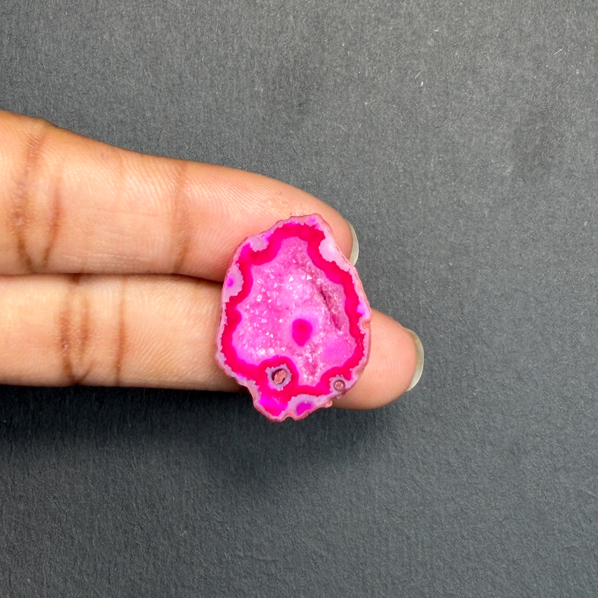 Pink Agate Druzy Geode Slices – Perfect for Ring Making