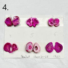 Geode Pairs by Selection 20- 25MM Pink My Store