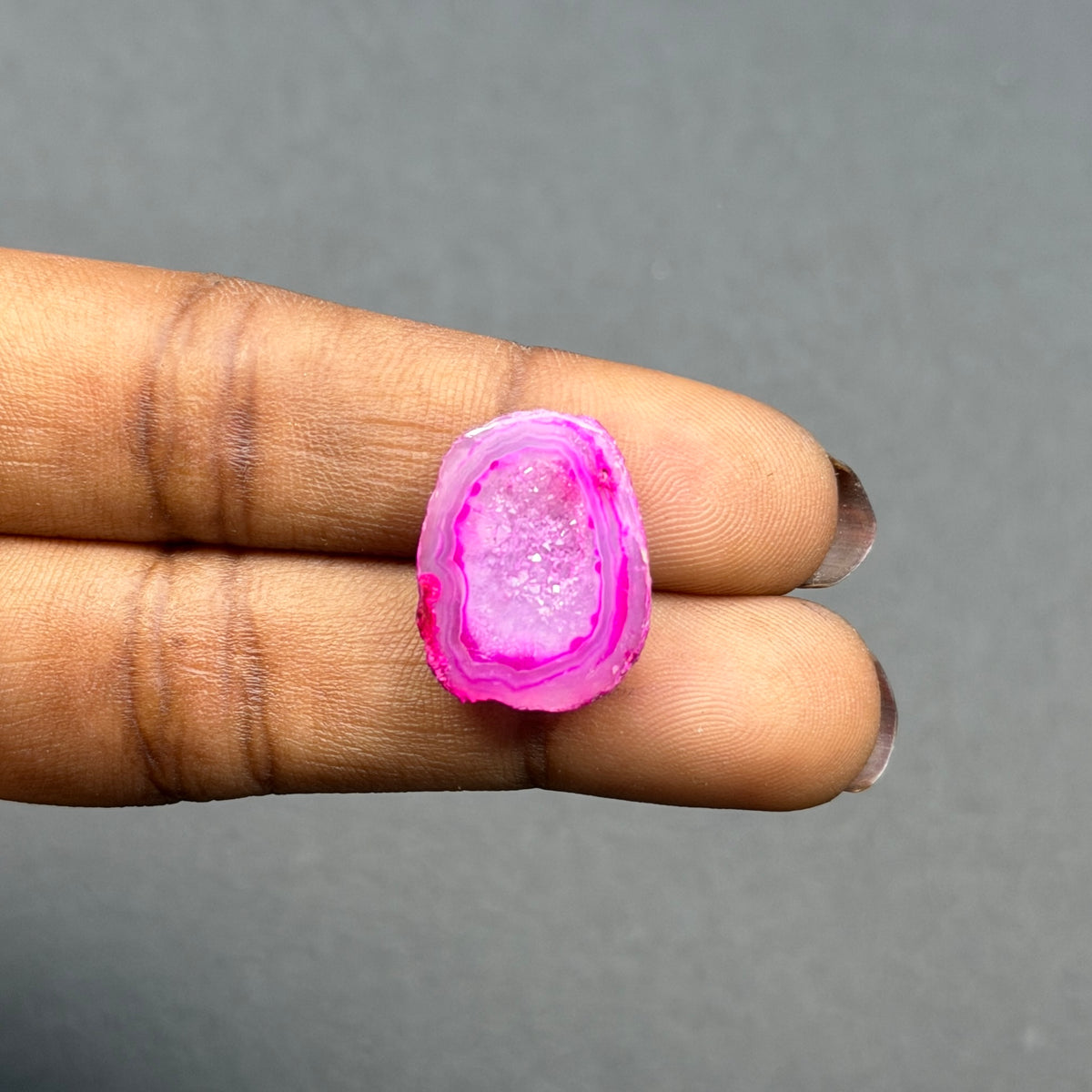Pink Agate Druzy Geode Slices – Perfect for Ring Making