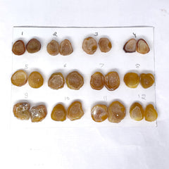 Geode Pairs by Selection 15 - 20 MM Biege My Store