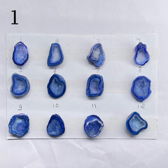 Geode Rings stone by Selection 15 - 25 MM Blue My Store