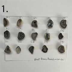 Geode Pendant stone by Selection 10- 20mm  Brown My Store