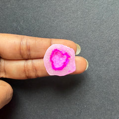 Pink Agate Druzy Geode Slices – Perfect for Ring Making