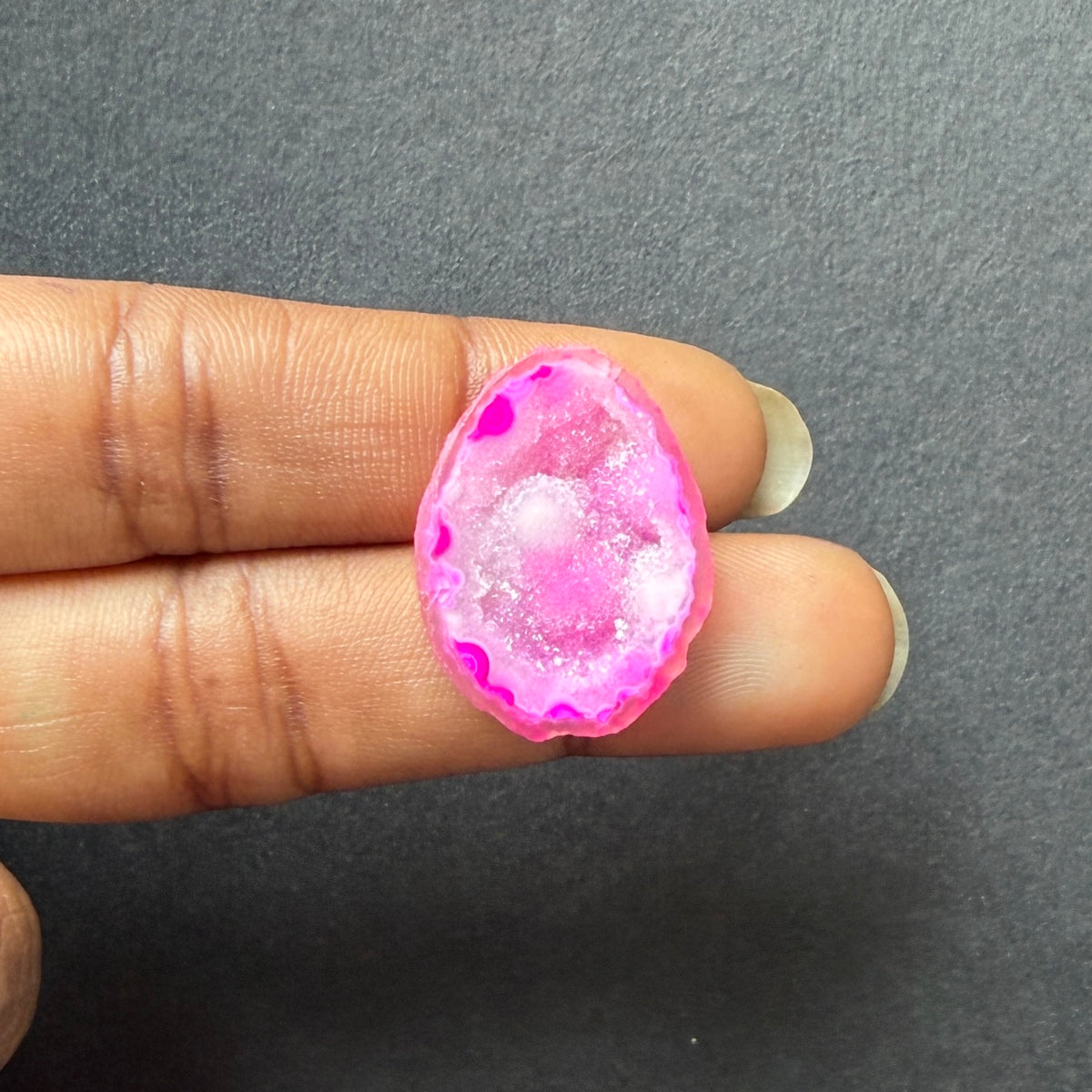 Pink Agate Druzy Geode Slices – Perfect for Ring Making