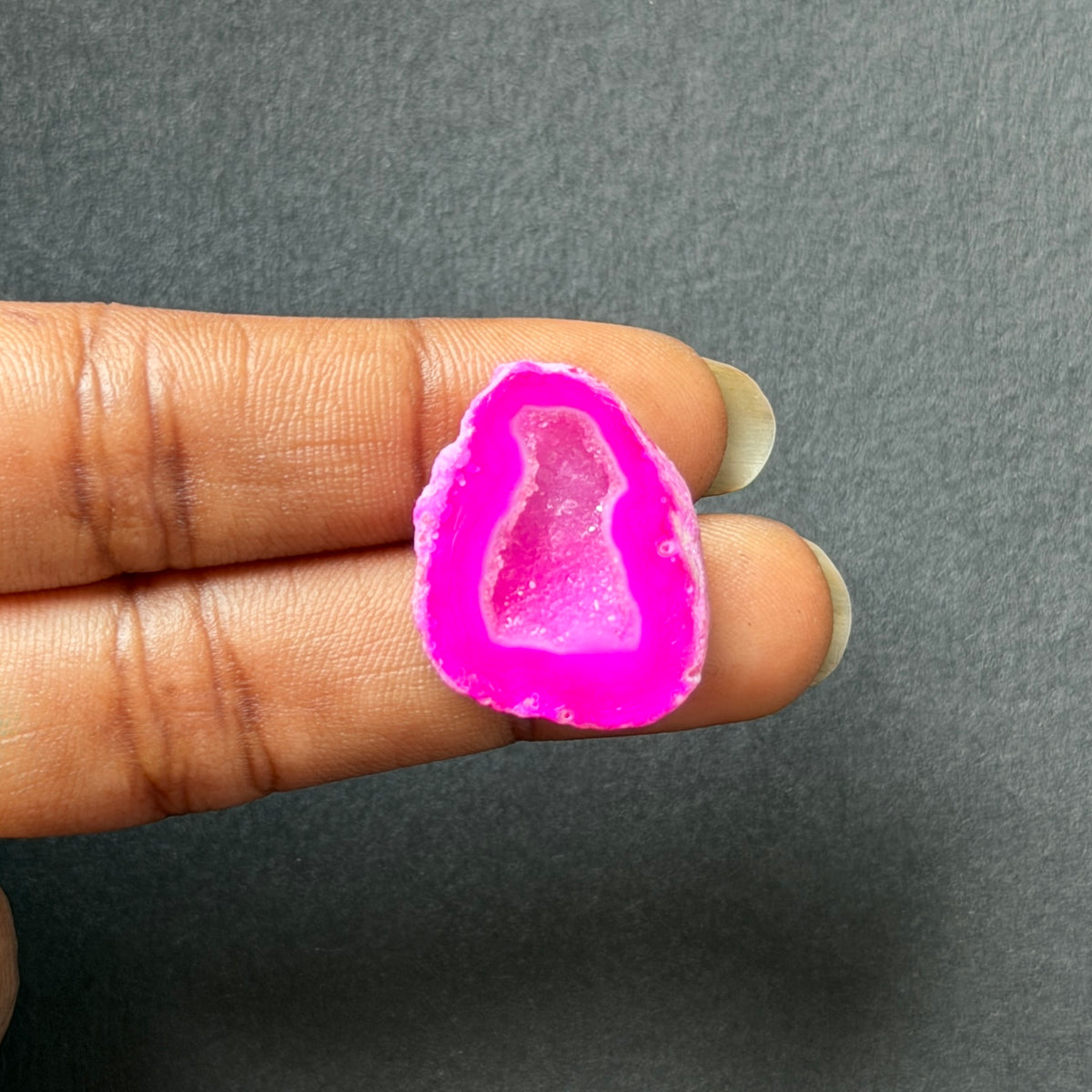 Pink Agate Druzy Geode Slices – Perfect for Ring Making