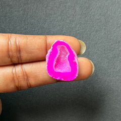 Pink Agate Druzy Geode Slices – Perfect for Ring Making