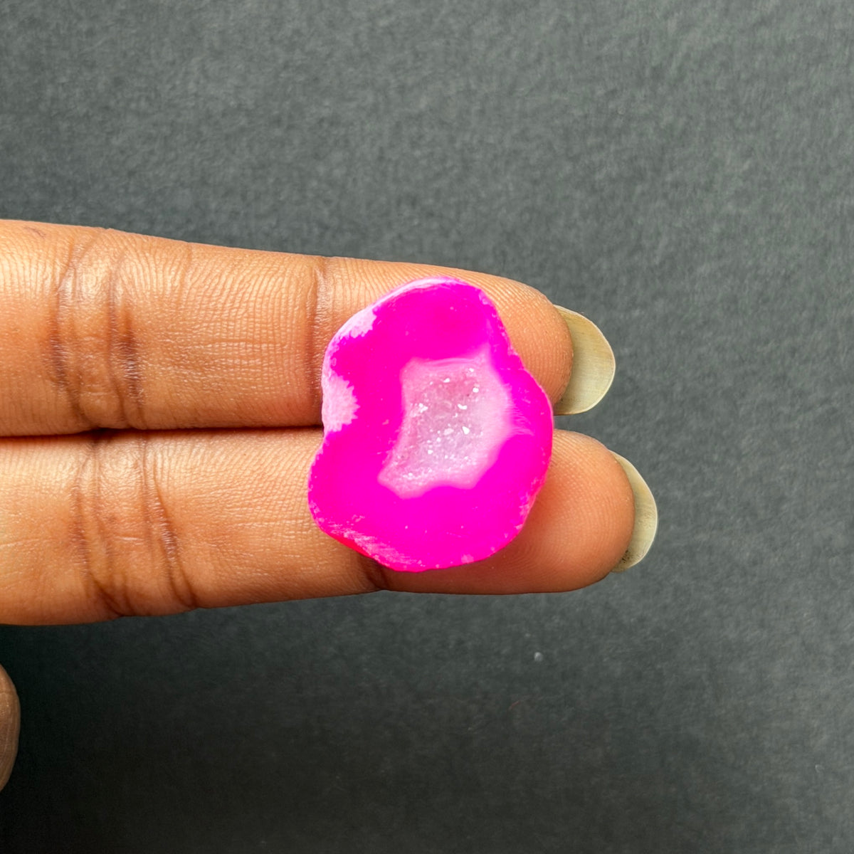 Pink Agate Druzy Geode Slices – Perfect for Ring Making