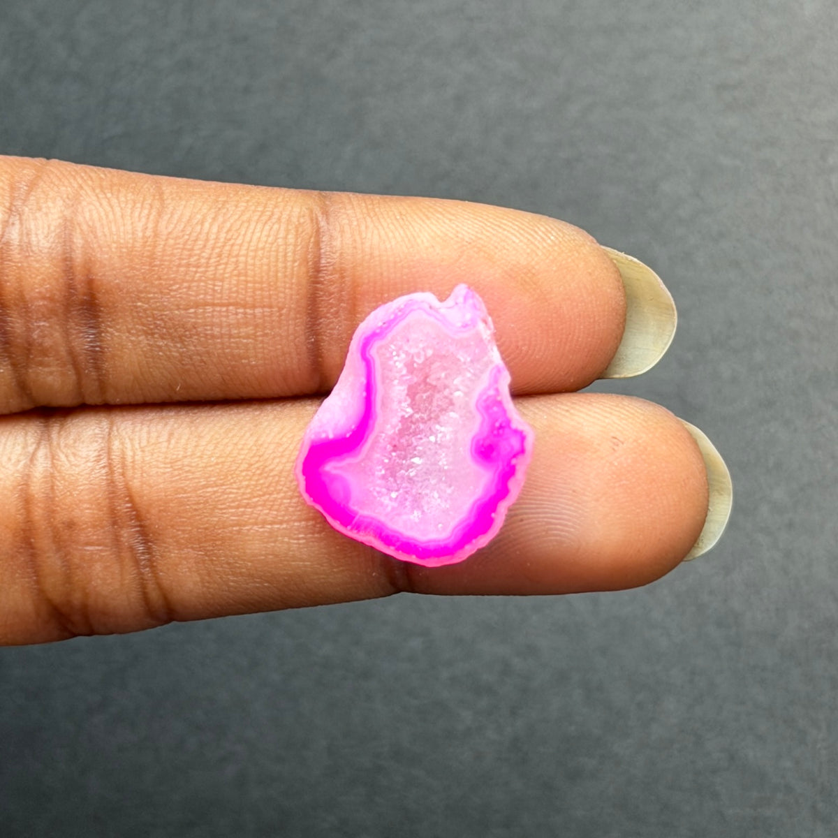 Pink Agate Druzy Geode Slices – Perfect for Ring Making