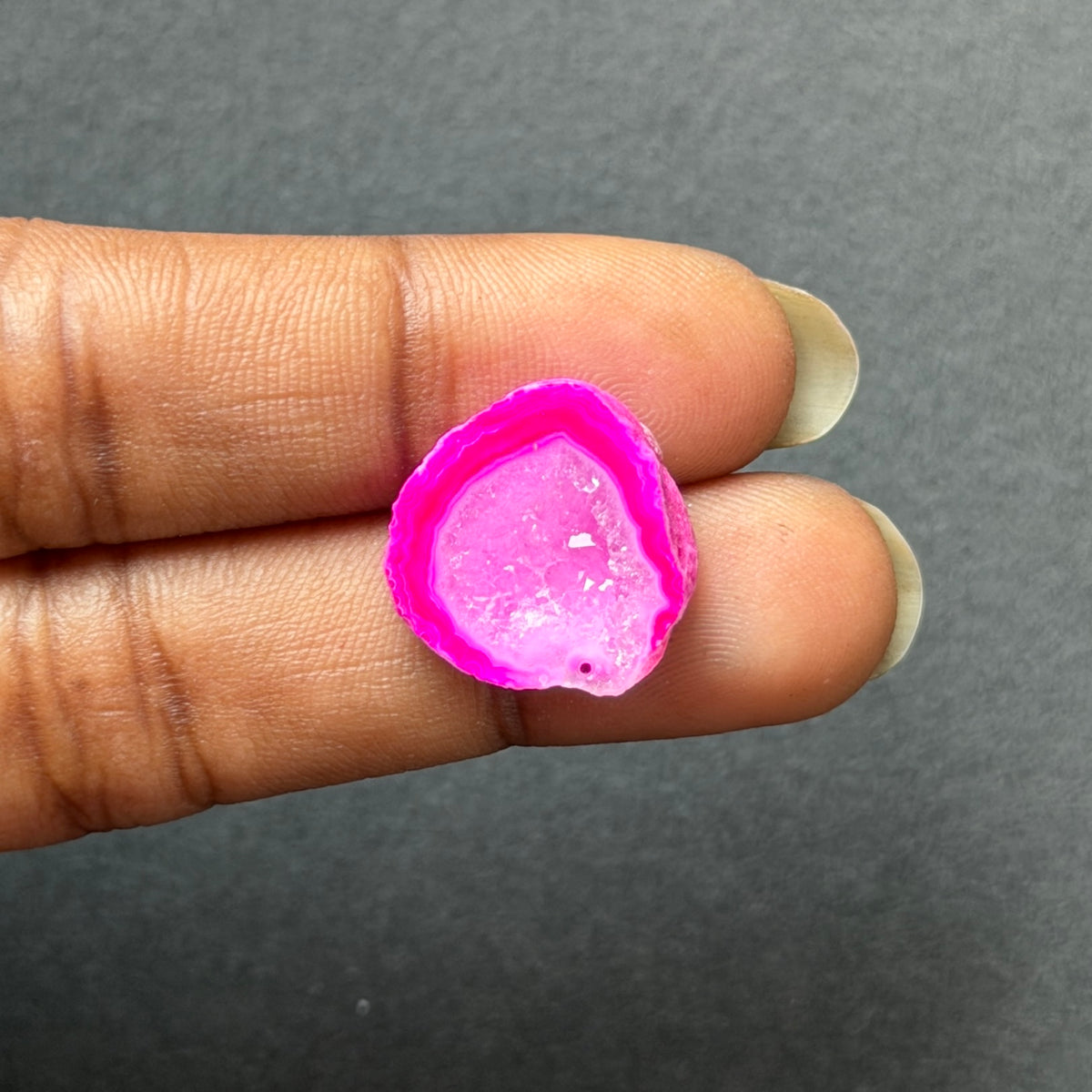 Pink Agate Druzy Geode Slices – Perfect for Ring Making