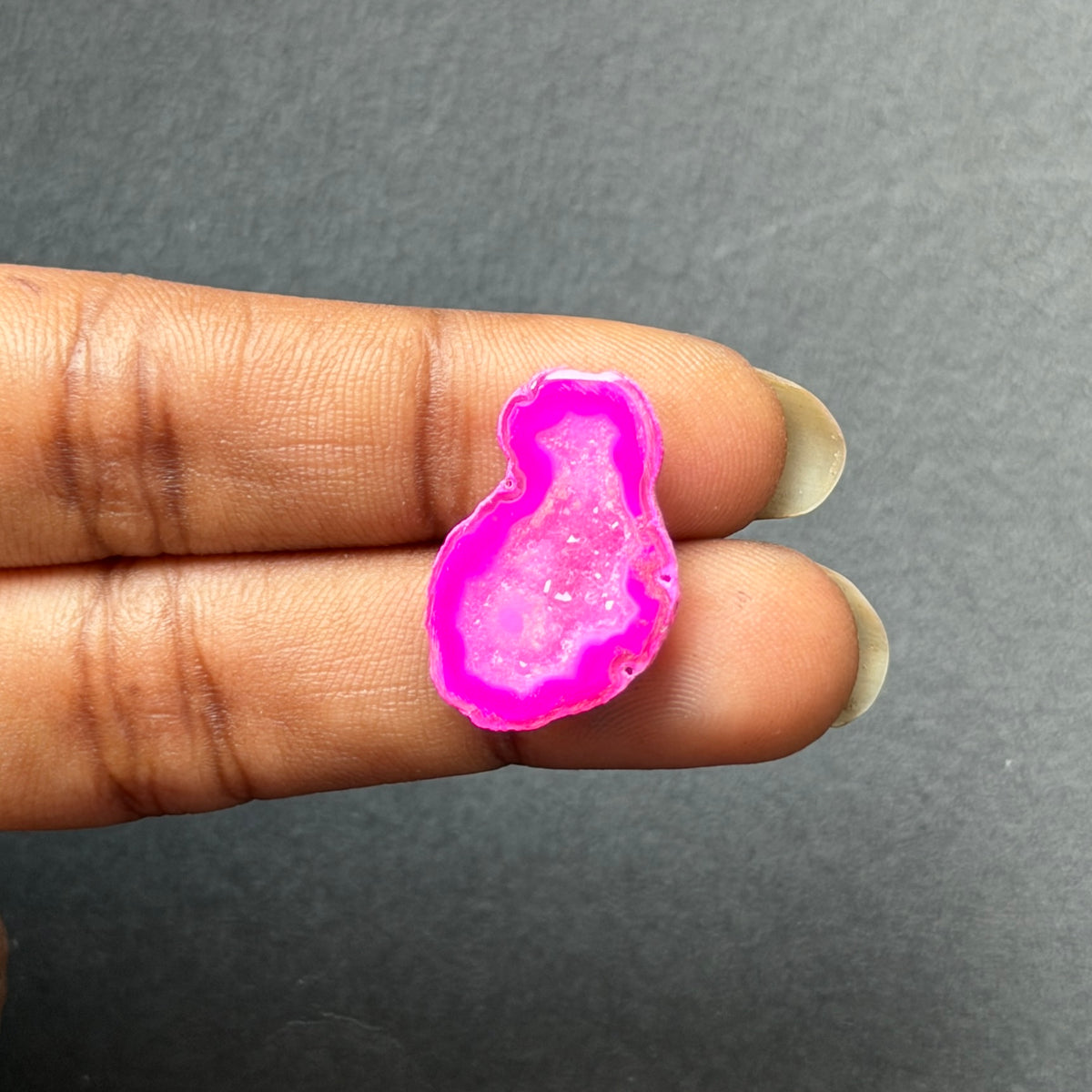 Pink Agate Druzy Geode Slices – Perfect for Ring Making