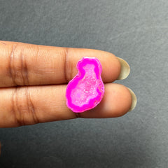 Pink Agate Druzy Geode Slices – Perfect for Ring Making
