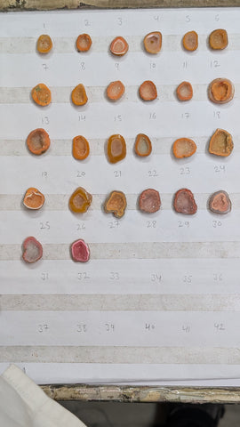 Natural Orange Geode Crystal Stones 10–20mm – Handpicked Geodes for Ring, Crystal Lovers | Get Exact Piece Shown in the Picture My Store