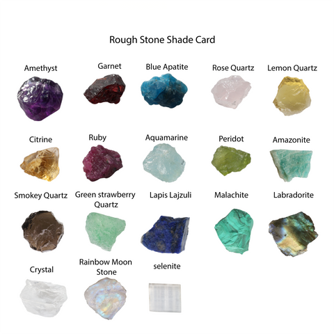 Ring Raw Crystal April Birthstone 25 - 35 mm Adjustable Band My Store