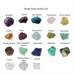 Ring Raw Crystal April Birthstone 25 - 35 mm Adjustable Band My Store