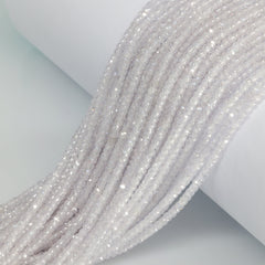 Faceted round gemstone polished and drilled, jewelry making beads Meena Design