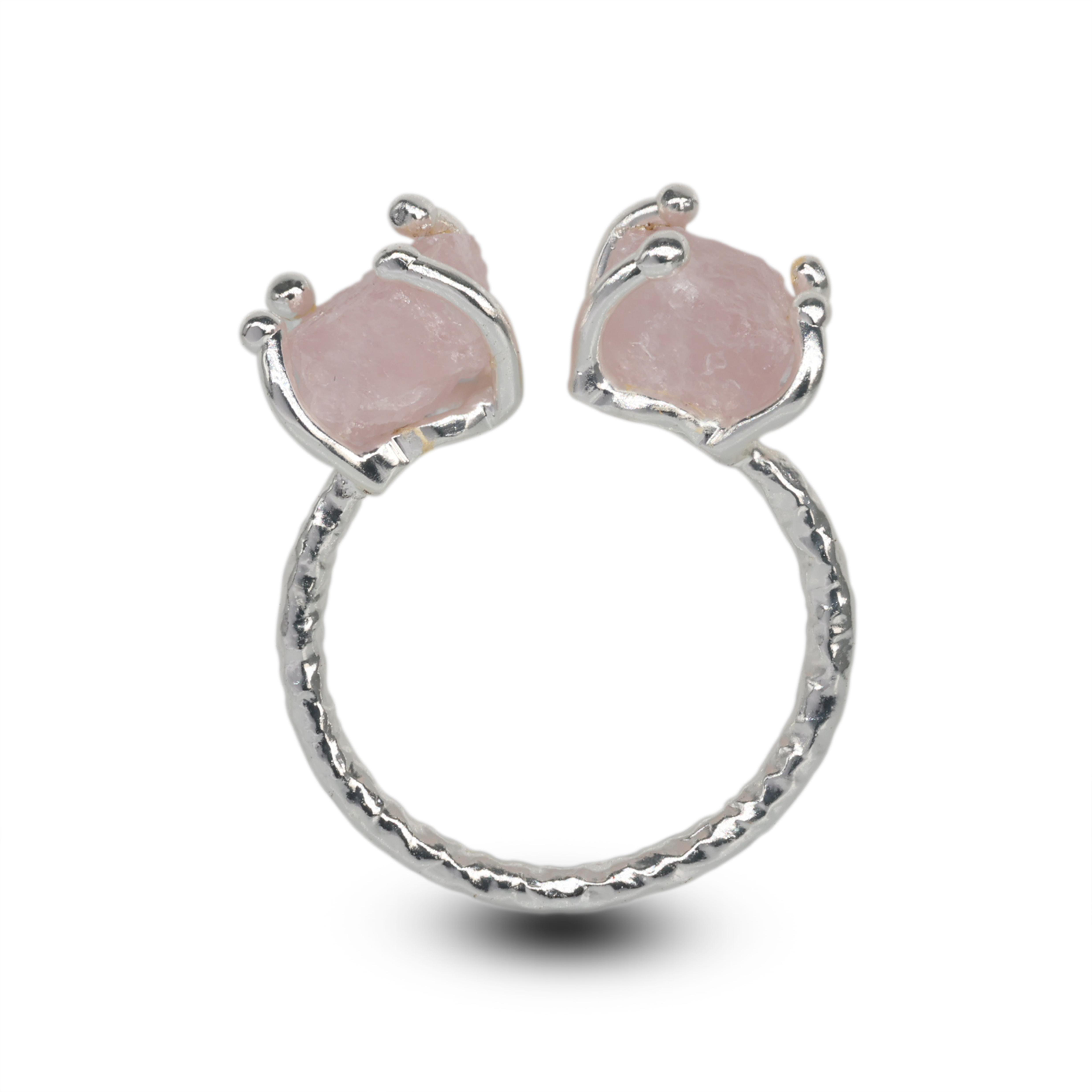 Agni Love Ring Raw Birthstone 8 - 10 mm Adjustable Band My Store