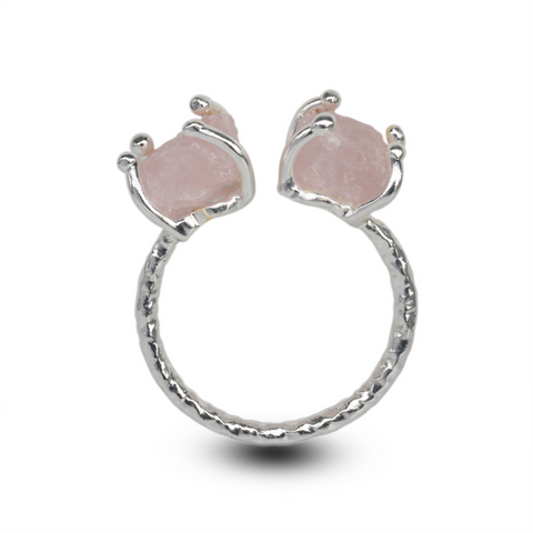 Agni Love Ring Raw Birthstone 8 - 10 mm Adjustable Band My Store