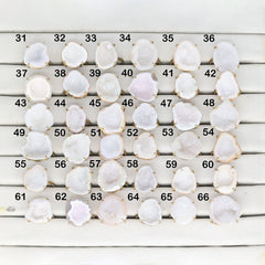 Geode Rings stone by Selection 20 - 25 mm White My Store