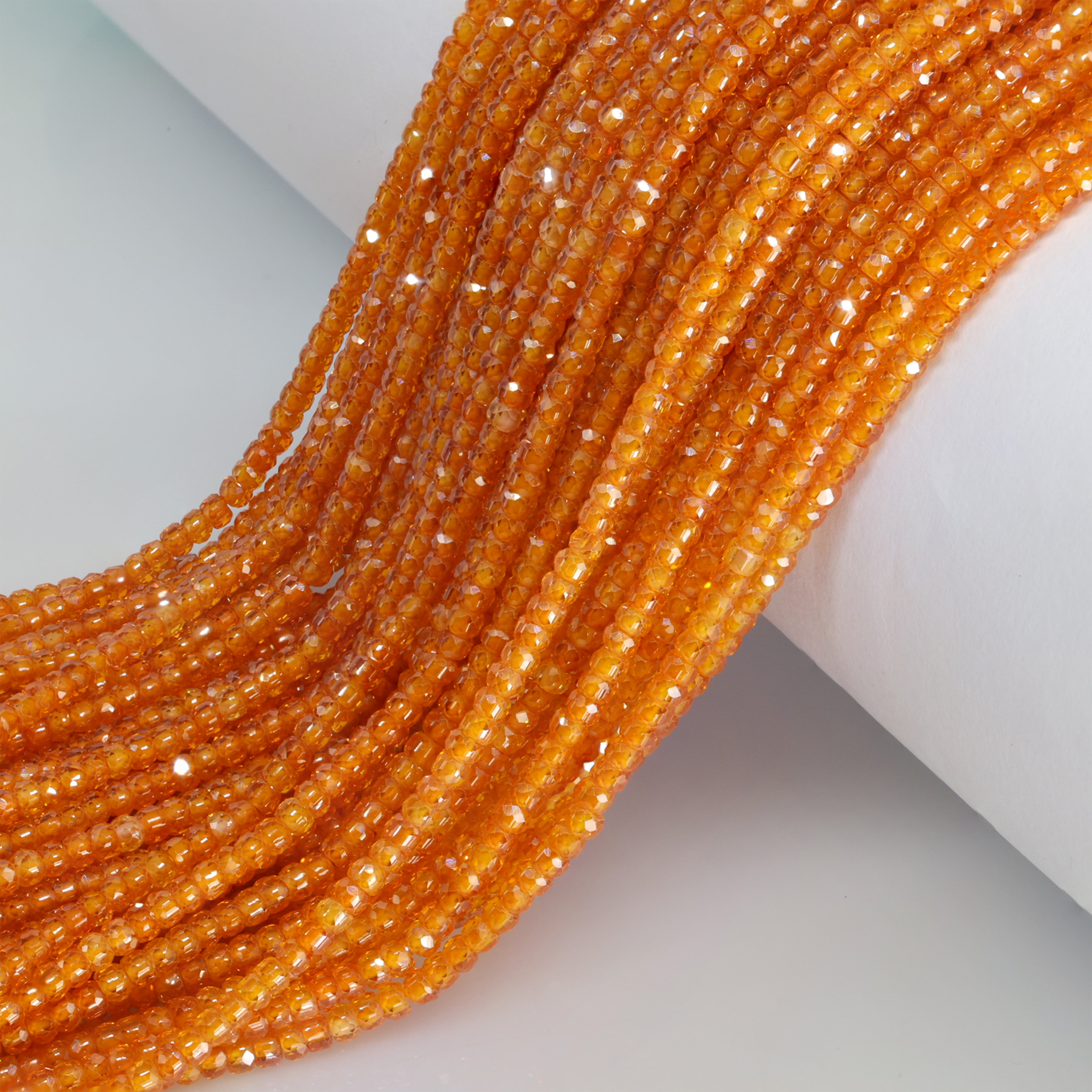 Multi-color faceted gemstone beads, drilled for stringing