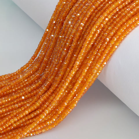 Multi-color faceted gemstone beads, drilled for stringing