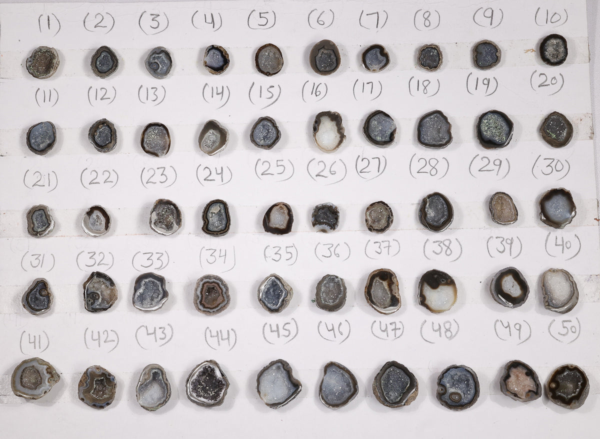Geode Rings stone by Selection 10 - 20 mm Brown For Making Rings My Store