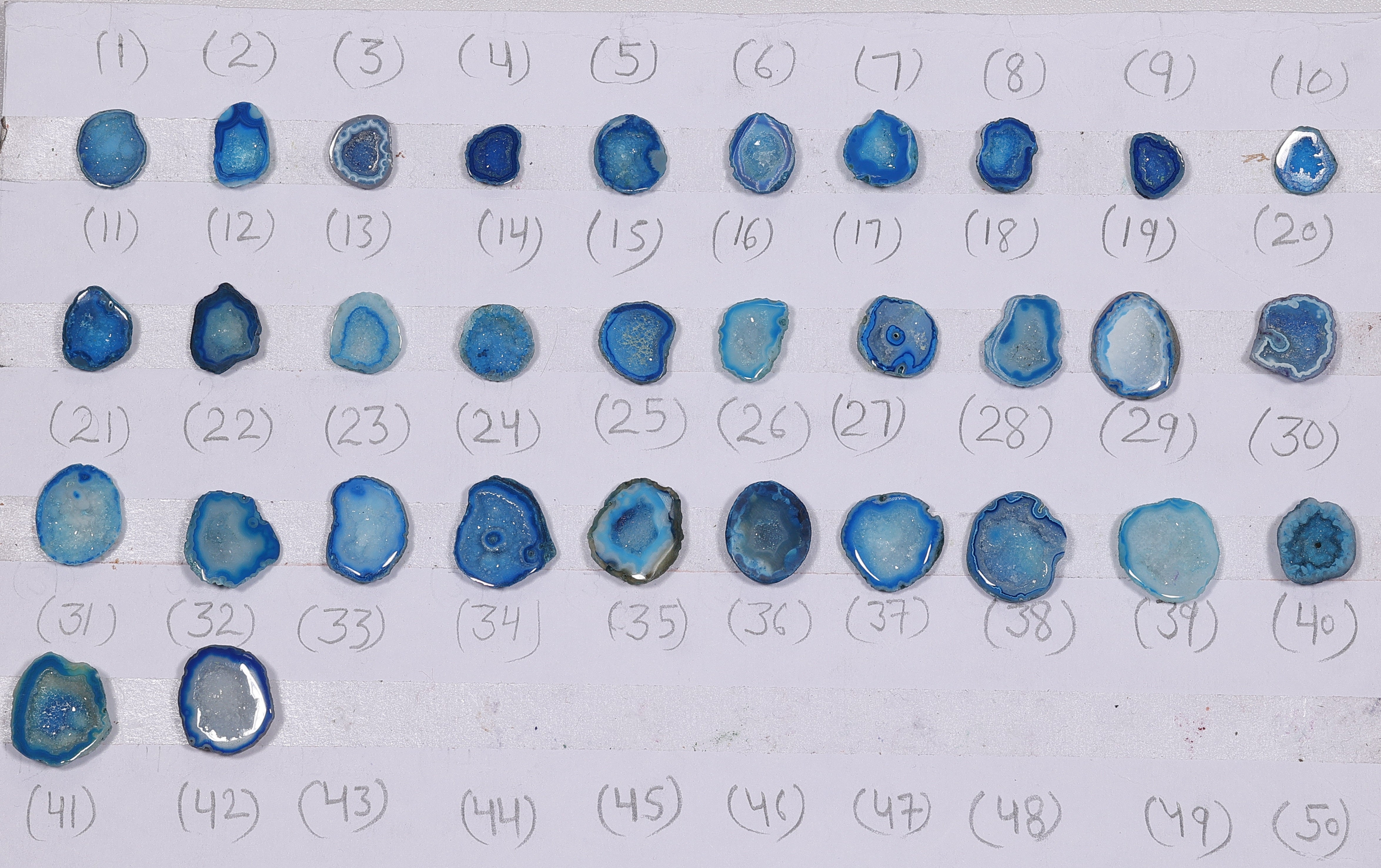 Geode Rings stone by Selection  10 - 20 mm  Aqua For Rings Making My Store