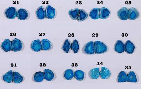 Geode Pairs ( Earing ) by Selection 15 - 25 mm Aqua My Store