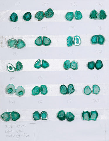 Geode Pairs ( Earring ) by Selection 20 - 25 mm Green Color My Store