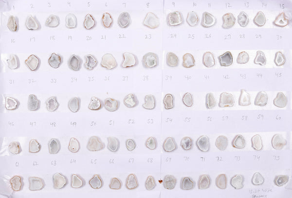 Geode Stones ( Pendant ) by Selection 15 - 20 mm White For Making Pendant Jewelry My Store