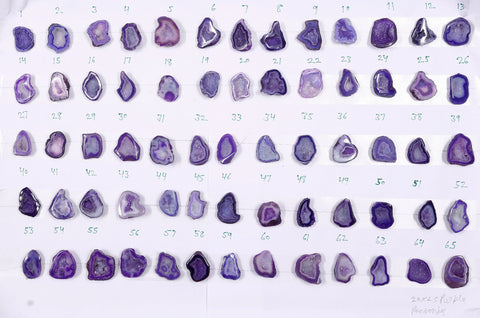 Geode Stones ( Pendant ) by Selection 20 - 25 mm Purple For Making Jewelry My Store