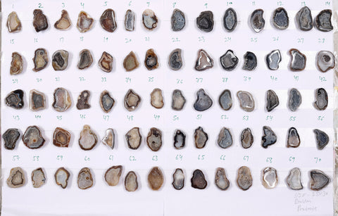 Geode Stones ( Pendant ) by Selection 25 - 30 mm Brown For Making Jewelry My Store