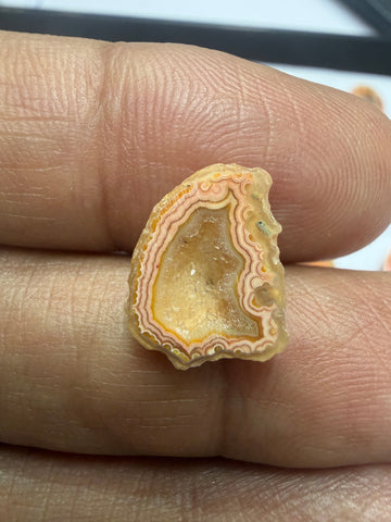 Orange Agate Druzy Geode Slices – Perfect for Ring Making Meena Design