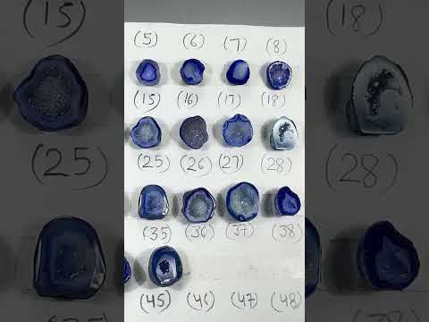 Geode Rings stone by Selection 10 - 20 mm Blue For Making Rings