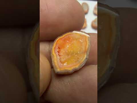 Orange Agate Druzy Geode Slices – Perfect for Ring Making