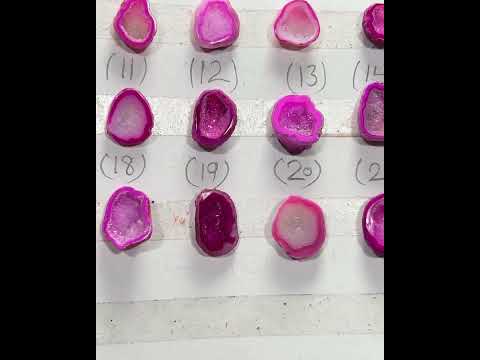 Geode Rings stone by Selection  10 - 20 mm Pink For Rings Making
