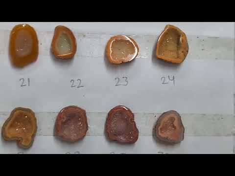 Natural Orange Geode Crystal Stones 10–20mm – Handpicked Geodes for Ring, Crystal Lovers | Get Exact Piece Shown in the Picture