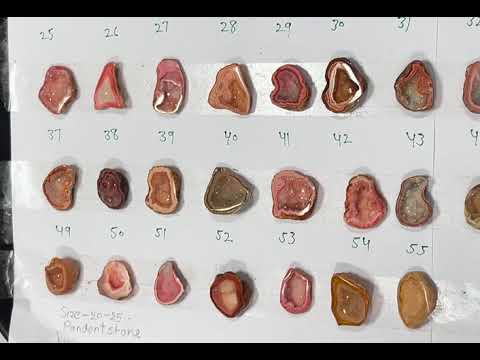 Geode Stones ( Pendant ) by Selection 20 - 25 mm Orange For Making Pendant Jewelry