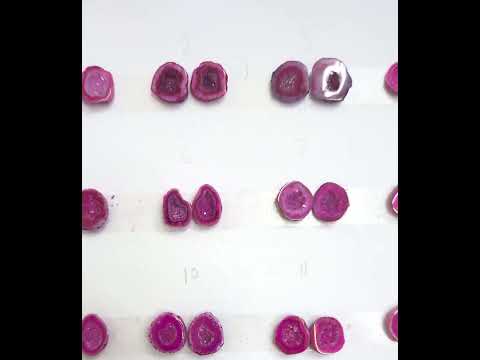 Pink Geode Pair Earrings | Natural 10-15 mm Stones | Unique Handpicked Matching Geodes for